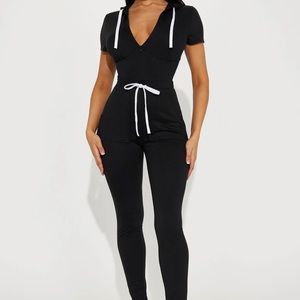 Short sleeve jumpsuit